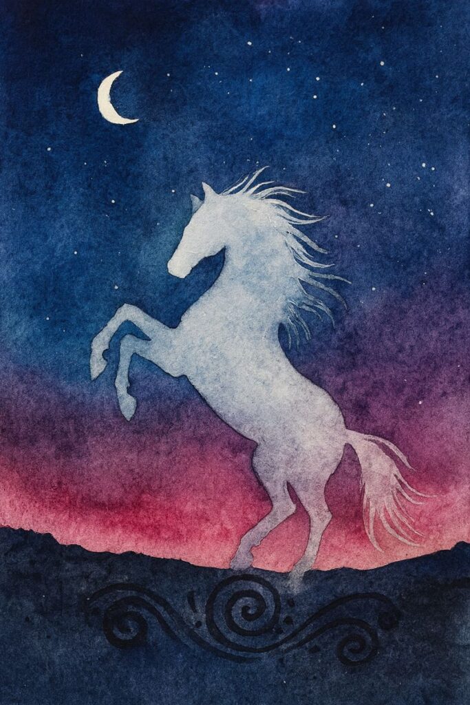 watercolor horse