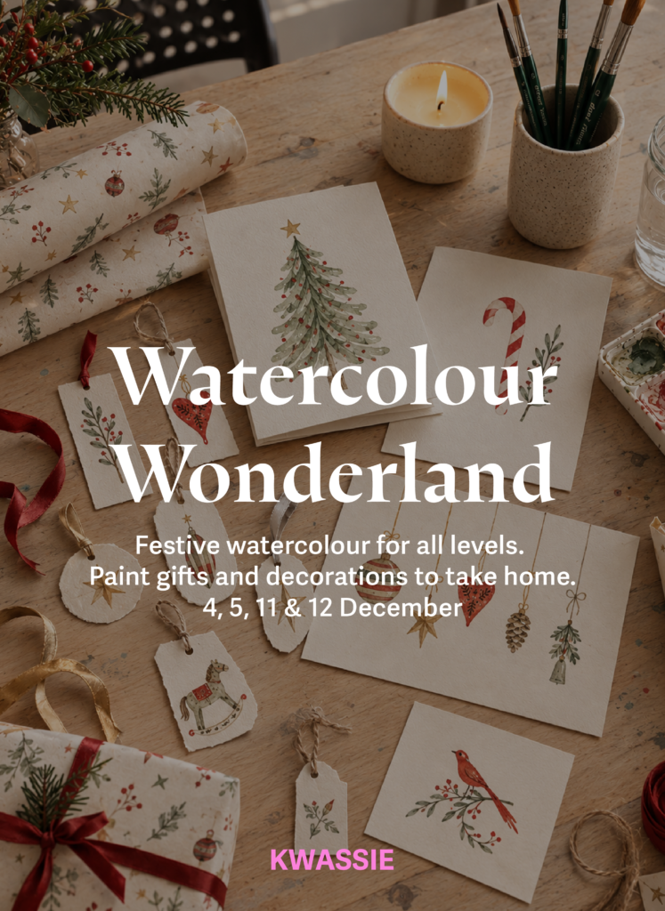 watercolour christmas illustrations and ornaments